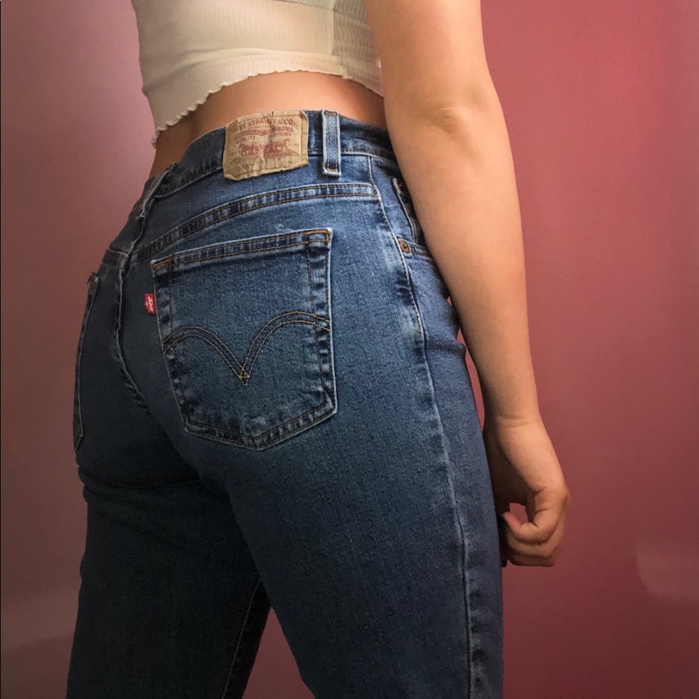 Levi 550” Jeans Boot Cut Stretch Dark-wash